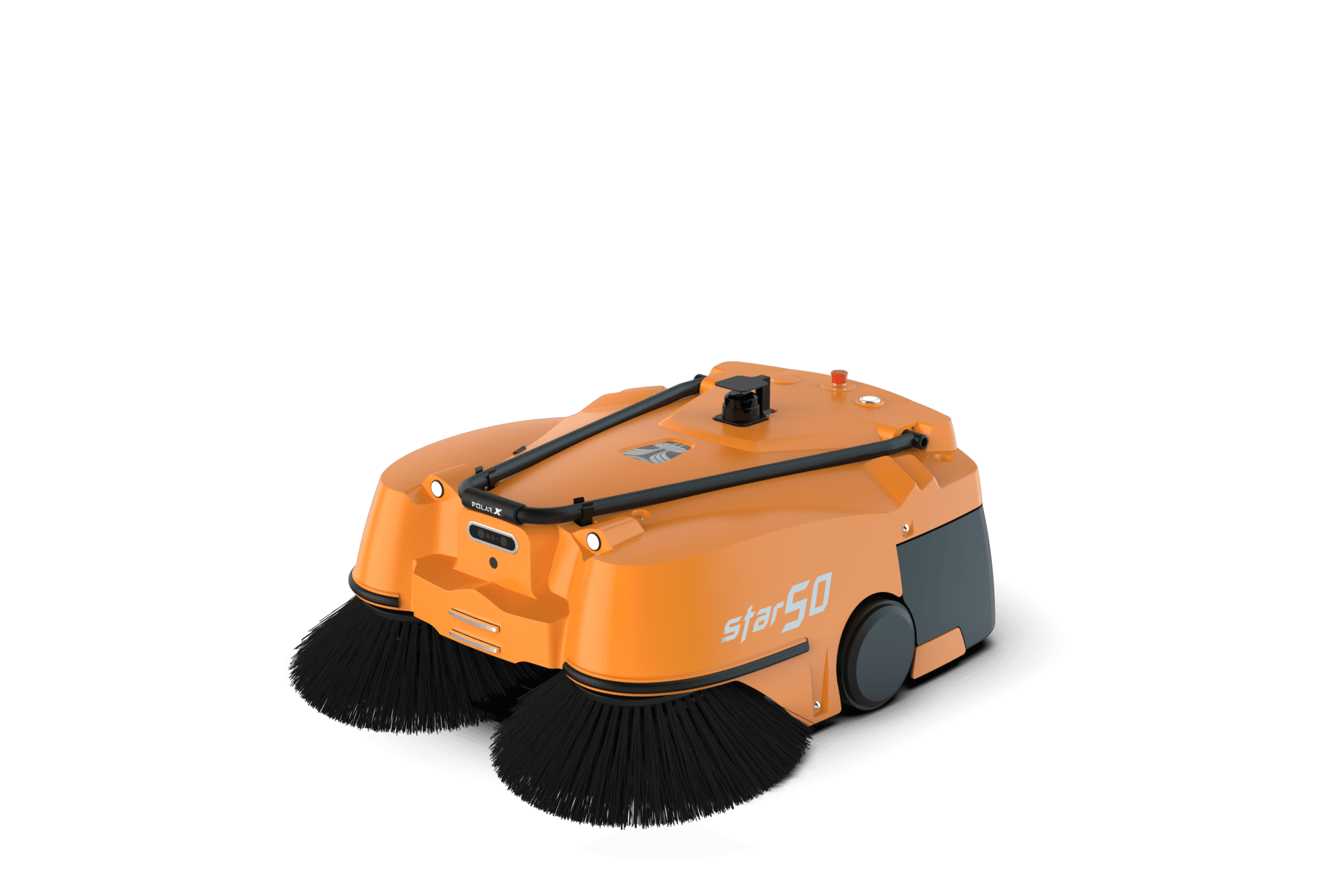 PolarX Star50 industrial waterless cleaning robot for warehouses and logistics facilities